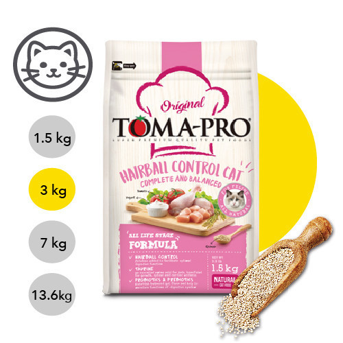 【TOMA-PRO優格】經典系列-成幼貓雞肉+米(化毛高纖配方) 3公斤 優格貓飼料, 優格雞肉米貓糧, 化毛貓飼料, 高纖貓飼料, 成幼貓乾糧, 除毛球貓糧, 室內貓飼料, 長毛貓飼料, 全齡貓天然糧, 低敏貓飼料, 高纖維貓糧推薦, 貓咪消化保健飼料, Hairball Control Cat Food, 全齡貓飼料推薦