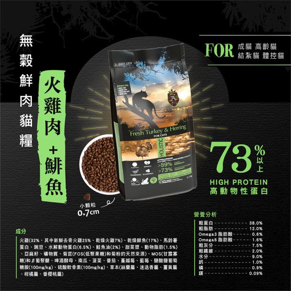 【安柏希雅 Ambrosia】無穀貓糧 1.5kg 鮭魚雞肉/火雞鯡魚/鱒魚兔肉/鴨肉火雞 天然無穀鮮肉貓飼料 安柏希雅

Ambrosia 貓糧

無穀貓糧推薦

天然貓飼料

鮮肉貓糧

貓咪主食乾糧

低敏貓糧

高蛋白貓糧

全齡貓飼料

貓飼料 1.5kg