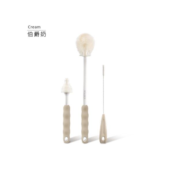 酷咕鴨KUKU PLUS全角度矽膠奶瓶刷組｜奶瓶刷 奶嘴刷 吸管刷 伯爵奶/煙燻藍 酷咕鴨奶瓶刷,KUKU奶瓶刷,矽膠奶瓶刷,奶瓶刷組,奶嘴刷,吸管刷,360度奶瓶刷,伯爵奶,煙燻藍