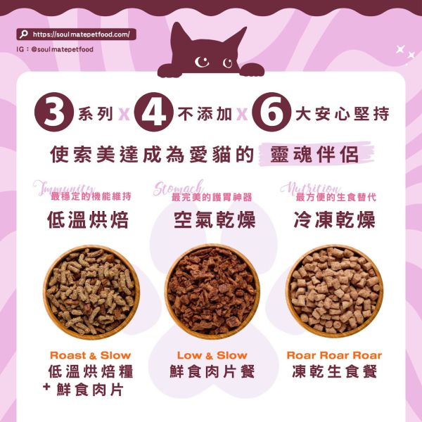 【索美達 Soulmate 】貓凍乾生食餐 20g｜深海魚/草飼牛肉/雞肉｜低溫烘焙 + 鮮食肉片｜高蛋白無添加 貓咪主食零食 貓凍乾生食餐

Soulmate 索美達

貓凍乾零食

貓咪主食推薦

貓咪高蛋白飼料

貓咪天然糧

貓咪無穀飼料

貓咪低溫烘焙糧

深海魚貓糧

草飼牛肉貓糧

雞肉凍乾貓糧

紐西蘭貓糧推薦