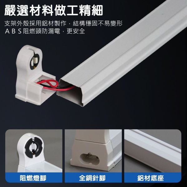 索雷特「T8」支架燈座 T8燈管燈座,LED燈管燈具,燈管支架燈,空台燈座,層板燈具,展示燈支架,LED燈架,CNS認證燈具,1尺燈座