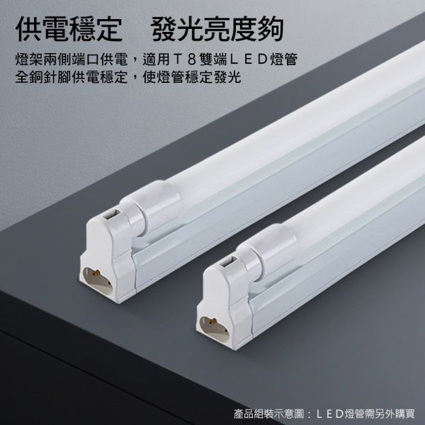 索雷特「T8」支架燈座 T8燈管燈座,LED燈管燈具,燈管支架燈,空台燈座,層板燈具,展示燈支架,LED燈架,CNS認證燈具,1尺燈座