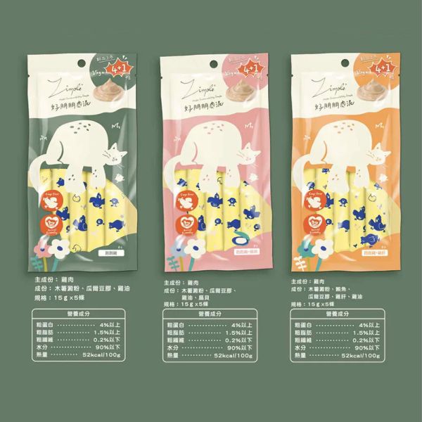 【Zimple 】好朋友肉泥｜貓咪零食 無添加高嗜口肉泥｜手釣鮪 扇貝 跑跑雞 雞肝 天然原肉製成 Zimple,貓肉泥,貓咪零食,貓咪點心,無添加貓零食,貓咪肉條,高嗜口性肉泥,天然貓肉泥,貓咪肉泥推薦,貓咪互動零食,扇貝肉泥,手釣鮪肉泥,跑跑雞肉泥,雞肝肉泥,寵物肉泥,貓咪補水