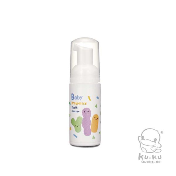 酷咕鴨 KUKU PLUS 寶寶益生菌慕斯牙膏 50ml｜草莓／葡萄口味｜無酒精・低刺激・幼兒口腔清潔 寶寶牙膏, 幼兒牙膏, 益生菌牙膏, 慕斯牙膏, 酷咕鴨牙膏, 無酒精牙膏, 幼兒口腔清潔