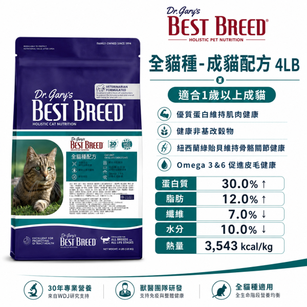 【Dr. Gary’s 格瑞醫生】貓飼料4LB｜成貓／幼母貓／無穀全齡貓｜美國天然貓糧 低敏配方 Dr Gary’s格瑞醫生貓糧4LB、格瑞醫生成貓飼料、格瑞醫生幼母貓飼料、格瑞醫生無穀全齡貓、無穀低敏貓糧推薦、幼母貓乾糧推薦