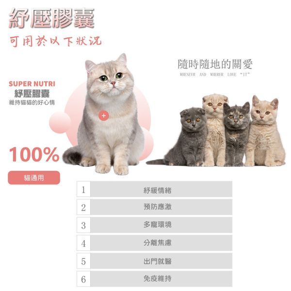 【虎揚】 紓壓膠囊30入｜貓咪舒緩情緒保健品 抗壓配方 維持穩定情緒 預防緊迫 提升放鬆力 虎揚,貓紓壓,貓抗壓,貓放鬆保健,貓情緒穩定,貓焦慮,貓緊迫,貓保健品,寵物紓壓膠囊,貓營養補充品,ivita貓咪保健