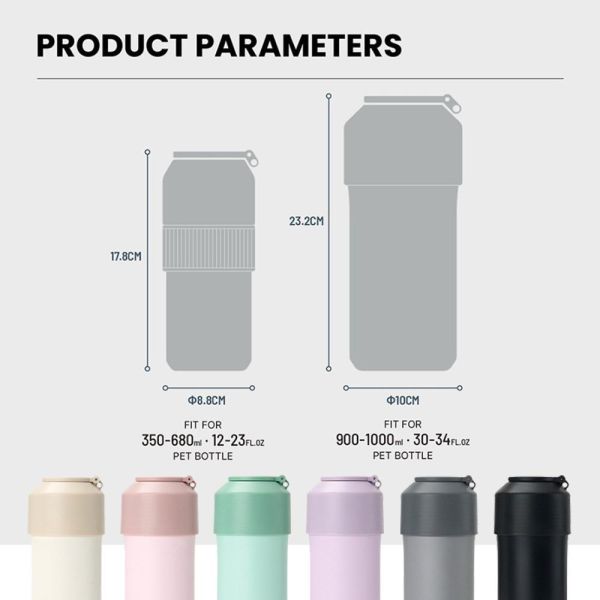 多容量保冷瓶套｜304不鏽鋼雙層保冷杯｜可放寶特瓶保溫杯套｜手提折疊外出保冷杯 保冷瓶,保冷杯,寶特瓶保冷套,保溫杯,冰霸杯,304不鏽鋼保冷杯,戶外保冷杯,大容量保冷杯,手提保冷瓶