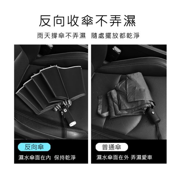 十骨反向自動傘 十骨反向自動傘,LED照明雨傘,反向摺疊傘,自動雨傘,遮陽傘,防風雨傘,陽傘,防曬雨傘,反向傘
