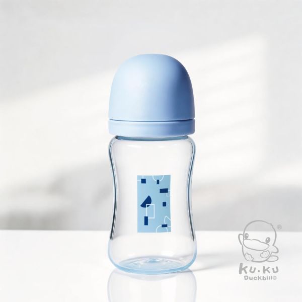 KUKU PLUS 酷咕鴨　印記PP寬口奶瓶 240ml／300ml｜嬰兒奶瓶 新生兒奶瓶｜柔光杏／暖陽粉／晨曦藍 KUKU PLUS印記PP奶瓶、酷咕鴨印記奶瓶、酷咕鴨PP寬口奶瓶240ml、酷咕鴨PP寬口奶瓶300ml、新生兒PP奶瓶推薦、寬口奶瓶推薦、嬰兒奶瓶推薦