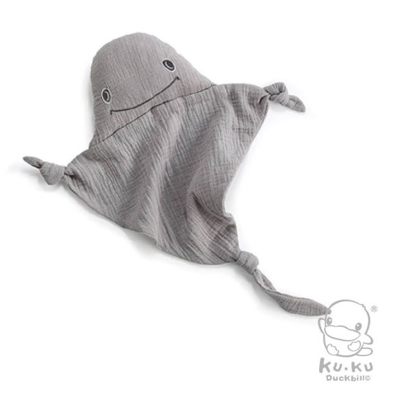 酷咕鴨 KUKU PLUS 寶寶多功能安撫巾｜純棉柔紗 安撫入睡｜幼犬杏・雀鳥粉・酷鴨棕・魟魚灰 寶寶安撫巾, 多功能安撫巾, KUKU PLUS, 酷咕鴨安撫巾, 嬰兒安撫玩具, 純棉紗布安撫巾, 新生兒安撫, 寶寶睡眠用品