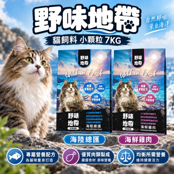 【野味地帶】 貓飼料 7kg 小顆粒｜海陸總匯・海鮮雞肉｜全齡貓 無穀低敏 高蛋白飼料推薦 野味地帶 貓飼料

野味地帶 貓飼料 7kg

小顆粒貓飼料

大包裝貓飼料推薦

海陸總匯貓飼料

海鮮雞肉貓飼料

無穀貓飼料

全齡貓飼料推薦

低敏貓飼料

高蛋白貓糧