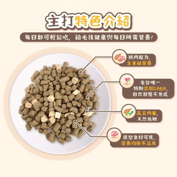 【卡默 CaMo】犬用凍乾主食餐 360g 草飼牛+雞肉丁/雞肉+鮭魚丁｜高蛋白無穀犬糧 天然健康狗飼料 卡默犬用凍乾餐, 狗狗凍乾主食, 無穀凍乾狗糧, 狗狗主食凍乾推薦, 草飼牛狗糧, 雞肉鮭魚凍乾, 高蛋白狗糧, 狗狗拌飯凍乾, GABA舒壓配方狗糧, 全齡犬主食, 狗狗凍乾餐評價, 狗狗腸胃保健主食, 低敏主食狗糧, CAMO凍乾, 狗狗鮮食替代, 台灣狗糧品牌, 高營養狗狗凍乾