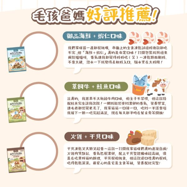 【卡默 CaMo】貓用凍乾餐 360g 御品海鮮蝦仁 草飼牛鮭魚 火雞干貝 360g | 高蛋白無穀主食凍乾 貓咪鮮肉糧 卡默凍乾、卡默貓凍乾、貓凍乾、貓主食凍乾、貓咪凍乾主食、無穀貓糧、原肉凍乾、原型食物貓、天然貓糧推薦、貓主食推薦、凍乾拌飯、貓咪挑食改善、草飼牛貓糧、火雞貓糧、海鮮貓糧、GABA貓糧、貓咪舒壓、360g 貓凍乾