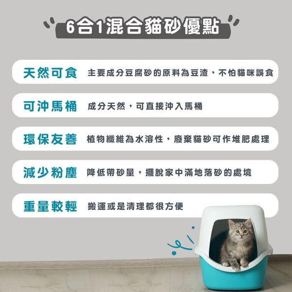 幸福時刻 6合1混合貓砂 減少粉塵 環保友善 除臭豆腐砂 貓咪豆腐砂 瞬吸凝結 礦砂 超效除臭 原味 綠茶 活性碳 貓砂、豆腐砂、混合貓砂、除臭貓砂、低粉塵貓砂、幸福時刻貓砂、6合1貓砂、活性碳貓砂、綠茶貓砂、環保貓砂、凝結貓砂、強效除臭貓砂