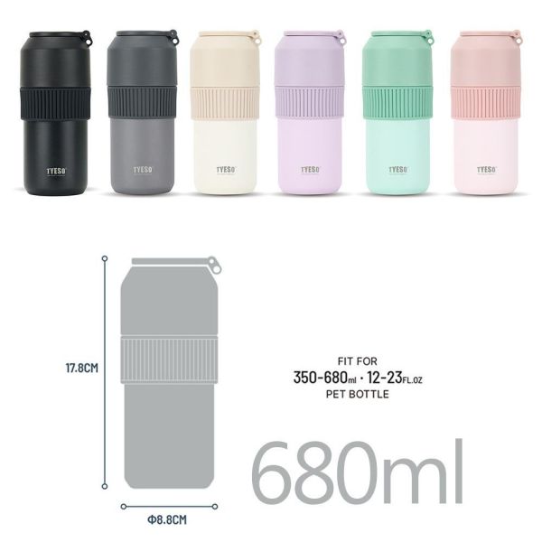 多容量保冷瓶套｜304不鏽鋼雙層保冷杯｜可放寶特瓶保溫杯套｜手提折疊外出保冷杯 保冷瓶,保冷杯,寶特瓶保冷套,保溫杯,冰霸杯,304不鏽鋼保冷杯,戶外保冷杯,大容量保冷杯,手提保冷瓶