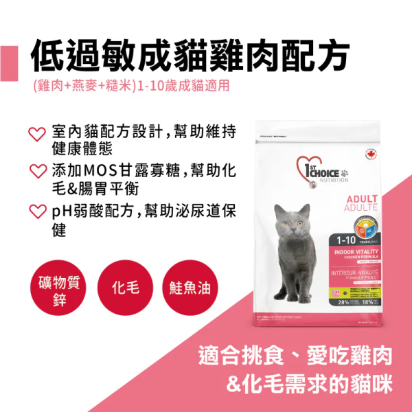 【瑪丁 1st Choice】貓乾糧2.72KG｜幼貓 高齡貓 挑嘴 低敏 室內貓配方 瑪丁,瑪丁貓飼料,瑪丁貓糧,1st Choice,1st Choice貓飼料,貓飼料,貓乾糧,機能貓飼料,幼貓飼料,成貓飼料,高齡貓飼料,室內貓飼料,低敏貓飼料,無穀貓飼料,挑嘴貓飼料,低脂貓飼料,雞肉貓飼料,海鮮貓飼料,鴨肉貓飼料,貓飼料2.72KG