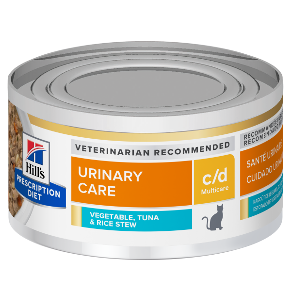 希爾思 Hill’s 貓用 c/d 全效 泌尿道處方罐頭｜雞肉燉蔬菜／鮪魚燉蔬菜 2.9oz（82g） 希爾思 c/d 罐頭

Hill’s c/d 貓 濕食

貓 泌尿道 罐頭

貓 尿結石 濕食

貓 c/d 雞肉罐

貓 c/d 鮪魚罐

貓 泌尿道處方罐

貓 下泌尿道症候群 濕食

貓 多喝水 罐頭