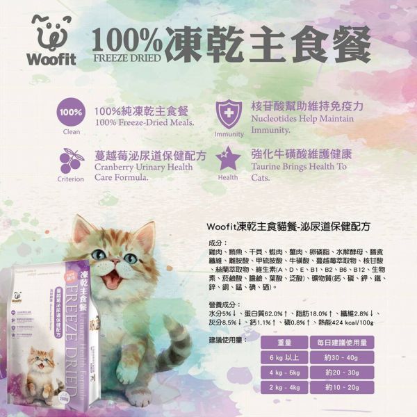 Woofit 渥夫特 貓主食 50G  200G 純肉凍乾貓主食餐 100%凍乾主食餐 Woofit凍乾主食餐 純肉凍乾主食 凍乾糧 貓凍乾 Woofit 凍乾, Woofit 凍乾糧, Woofit 貓糧, Woofit 狗糧, 凍乾貓糧, 凍乾狗糧, 無穀凍乾糧, 海鮮凍乾貓糧, 海鮮凍乾狗糧, 雞鮭凍乾糧, 貓咪零食, 狗狗零食, 高蛋白貓糧, 低敏狗糧, 凍乾主食