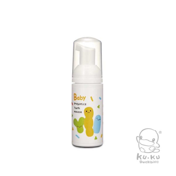 酷咕鴨 KUKU PLUS 寶寶益生菌慕斯牙膏 50ml｜草莓／葡萄口味｜無酒精・低刺激・幼兒口腔清潔 寶寶牙膏, 幼兒牙膏, 益生菌牙膏, 慕斯牙膏, 酷咕鴨牙膏, 無酒精牙膏, 幼兒口腔清潔