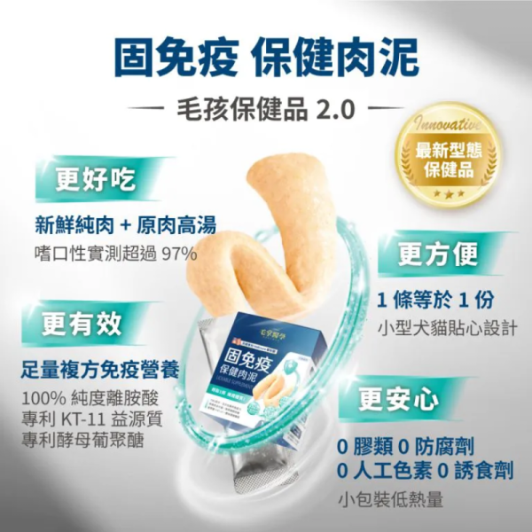 【毛掌醫學】 狗/貓保健肉泥 6g*30包｜舒壓配方｜固免疫｜純魚油｜全方位營養補充 貓咪犬隻保健食品 狗貓保健肉泥

毛掌醫學 PawsMed

狗貓舒壓肉泥

狗貓免疫保健食品

狗貓魚油保健品

狗貓肉泥保健品推薦

寵物保健肉泥

狗貓營養補充品

寵物舒壓保健

狗貓魚油 Omega3