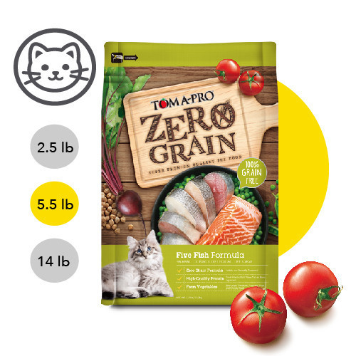 【TOMA-PRO優格】零穀系列-0%零穀5種魚全年齡貓用 體重管理 敏感 化毛配方 5.5磅 優格貓飼料, 無穀貓糧, TOMA-PRO貓飼料, 室內貓體重管理飼料, 敏感體質貓飼料, 化毛貓糧, 鮭魚貓飼料, 五種魚貓糧, 全齡貓飼料推薦, 無穀乾糧