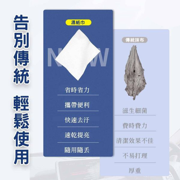 玻璃油膜去除濕巾 