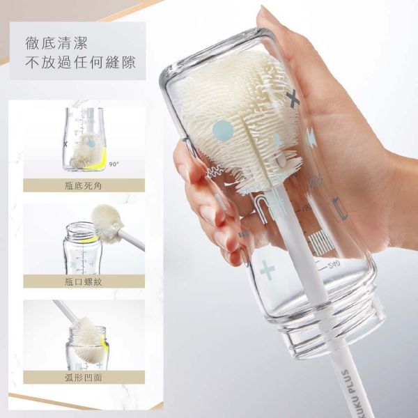 酷咕鴨KUKU PLUS全角度矽膠奶瓶刷組｜奶瓶刷 奶嘴刷 吸管刷 伯爵奶/煙燻藍 酷咕鴨奶瓶刷,KUKU奶瓶刷,矽膠奶瓶刷,奶瓶刷組,奶嘴刷,吸管刷,360度奶瓶刷,伯爵奶,煙燻藍