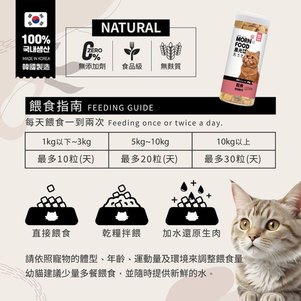 【晨光 MORN FOOD 】貓用鮮食凍乾｜扇貝、鮮蝦、魷魚、鱈魚菲力、鮭魚、爆蛋毛鱗魚｜高蛋白天然零食 保留鮮肉營養 晨光貓凍乾

MORN FOOD 鮮食凍乾

貓零食 魚凍乾

鮭魚凍乾 貓

鱈魚凍乾 貓

魷魚凍乾 貓

貓用高蛋白零食

天然貓零食推薦

無添加貓凍乾

冷凍乾燥貓零食