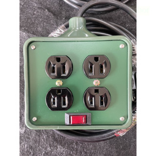 鹿洋五金 電精靈 (PSK-304-15尺) 4孔3插頭動力插座 動力延長線插座 (符合新安規) 露營延長線 