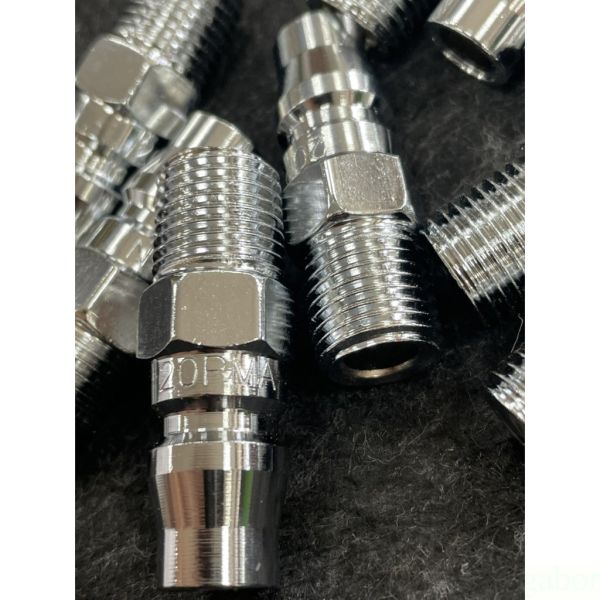 台灣製  快速接頭 公 20PM 1/4 (外牙) 鋼鐵製 空壓機 氣動快速接頭 