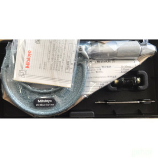 含稅 附發票  鹿洋五金 日本製 Mitutoyo 三豐 103-138 外徑測微器 外側分厘卡 50mm/0.01mm 