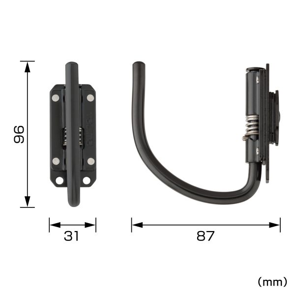 日本 TAJIMA 田島 快扣式鋼製工具掛勾 J型(可折)-窄版 SFSKHI-JF 新版快扣掛勾 窄版掛勾 
