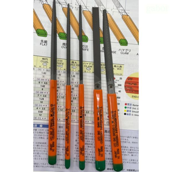 含稅 附發票 鹿洋五金 TSUBOSAN 日本壺三 銼刀 7支組 平  半丸 丸  角 (四角).三角 