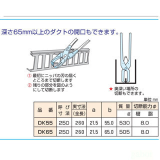 含稅 附發票 鹿洋五金 日本MARVEL MERRY DK-65 DK-55 線槽根條剪 