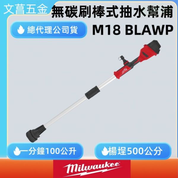 文菖五金  公司貨 美沃奇  2940-20 無碳刷棒式抽水幫浦 M18BLSWP 