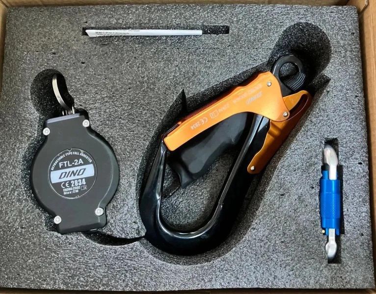 DINO 新版 安檢必備產品 FTL-2A/2M 織帶式防墜器 高空防墬器 防墜器 高空作業 鋼索材質:織帶 