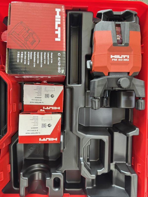 鹿港文菖 HILTI 喜利得PM 40-MG綠光 8線 貼牆機40MG 雷射水平儀(含電池.充電器) 