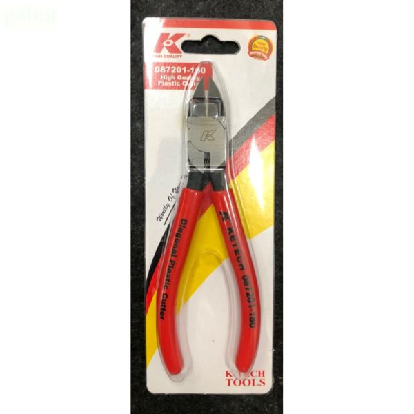 含稅 附發票 鹿洋五金 台灣K牌 強力型塑膠水口鉗160mm No.087201160 強力塑膠斜口鉗 台灣製造 