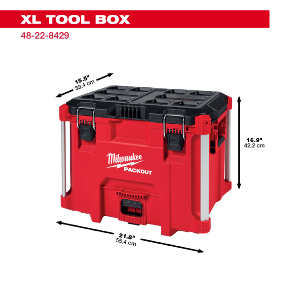 美沃奇 Milwaukee PACKOUT工具箱 高XL 48-22-8429 