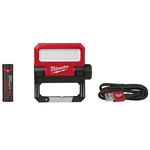 鹿洋五金 美沃奇 隨身USB摺疊磁吸泛光燈 L4 FFL-301 附充電電池工作燈 非舊款L4 FFL-201 