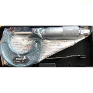 含稅  鹿洋五金日本Mitutoyo 三豐 103-137 外徑測微器 外側分厘卡 25mm/0.01mm 103137 