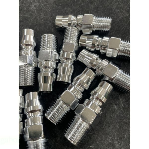 台灣製  快速接頭 公 20PM 1/4 (外牙) 鋼鐵製 空壓機 氣動快速接頭 