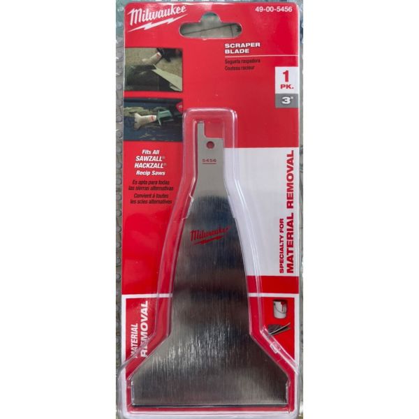 文菖五金 美沃奇 Milwaukee 49-00-5456軍刀鋸配件 3英吋76MM刮板刀刮刀鏟刀 