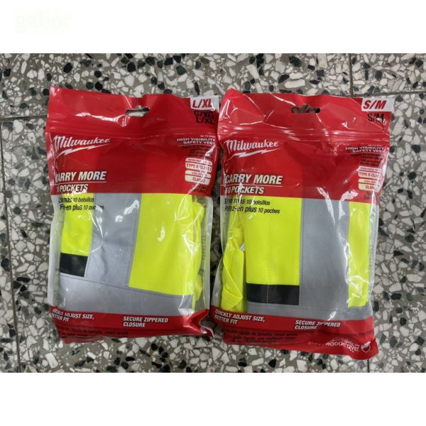 附發票 milwaukee 美沃奇 米沃奇 黃色工程背心48-73-5061#S/M 48-73-5062#L/XL 