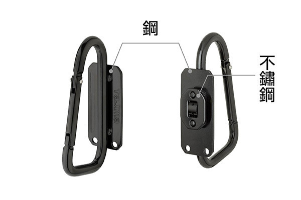 TAJIMA田島 快扣式鋼製工具掛勾 C型(可折)-窄版 SFSKHI-CLF 