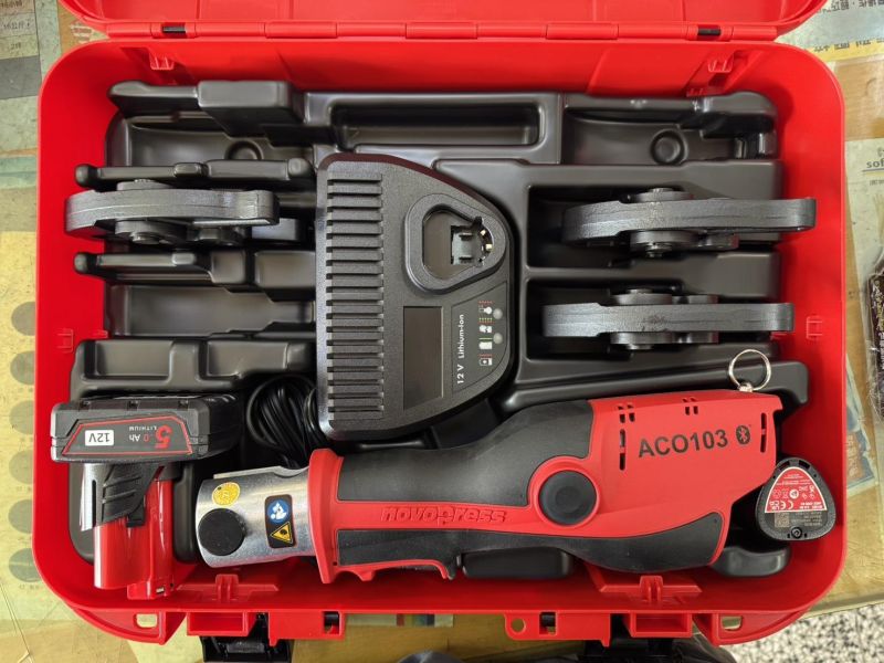 輕便型 ASADA 淺田 ACO103 不鏽鋼水管壓接機 美沃奇電池 19KN 壓接機 不鏽鋼管壓接機 