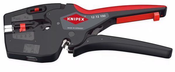 KNIPEX 德國製 NexStrip 3合1 電工多功能剝線壓線鉗 12-72-190｜剪線/剝線/壓著 一把搞定｜ 