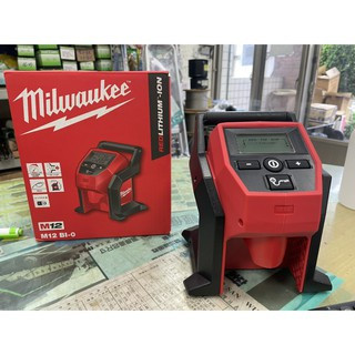 文菖五金 公司貨 Milwaukee 美沃奇 M12BI-0 12V鋰電充氣機 打氣機 空機 M12 BI 