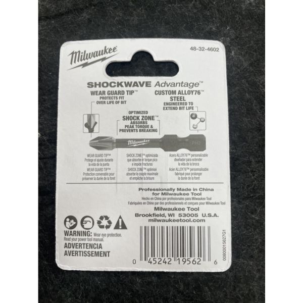 含稅 附發票 鹿洋五金 MILWAUKEE 美沃奇 48-32-4602 PH2*50mm 五支裝 高張力起子頭 