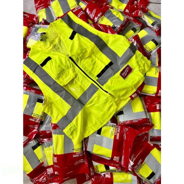附發票 milwaukee 美沃奇 米沃奇 黃色工程背心48-73-5061#S/M 48-73-5062#L/XL 